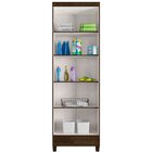 Armário Multiuso 2 Portas 4 Prateleiras Com Chave Egito Malbec