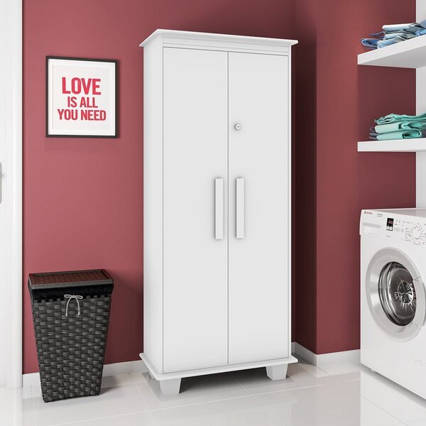 Armário Multiuso 2 Portas 4 Prateleiras México  Branco