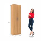 Armário Multiuso 2 Portas 4 Prateleiras Milão  Cinamomo