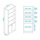 Armário Multiuso 2 Portas 4 Prateleiras Multimóveis Cr30025 B