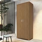 Armário Multiuso 2 Portas 4 Prateleiras New F08 Freijó - Mpoz