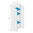 Armário Multiuso 2 Portas 4 Prateleiras Picuí Branco