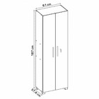 Armário Multiuso 2 Portas 4 Prateleiras Preto Tx Nt4020 – Not