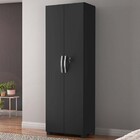 Armário Multiuso 2 Portas 4 Prateleiras Preto Tx Nt4020 – Not