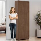 Armário Multiuso 2 Portas 4 Prateleiras Turim Cacau