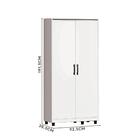 Armário Multiuso 2 Portas 5 Nichos Branco Alfa Fênix