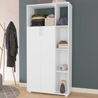 Armário Multiuso 2 Portas 5 Nichos Branco Brp 110 - Brv Móveis