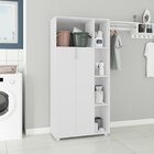 Armário Multiuso 2 Portas 5 Nichos Brv Móveis Branco