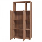 Armário Multiuso 2 Portas 5 Nichos Castanho Brp 110 - Brv Móv