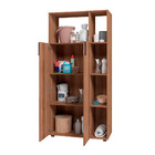 Armário Multiuso 2 Portas 5 Nichos Castanho Bs 210 - Brv Móve