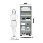 Armário Multiuso 2 Portas 5 Prateleiras 100% Mdf Lages Acp Mó