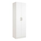 Armário Multiuso 2 Portas 5 Prateleiras Branco Menezes Branco