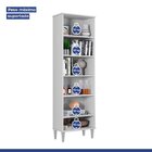 Armário Multiuso 2 Portas 5 Prateleiras Goiânia Branco