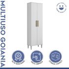 Armário Multiuso 2 Portas 5 Prateleiras Goiânia Branco