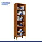 Armário Multiuso 2 Portas 5 Prateleiras Goiânia Nature/off Wh