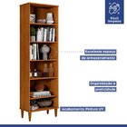 Armário Multiuso 2 Portas 5 Prateleiras Goiânia Nature/off Wh