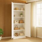 Armário Multiuso 2 Portas 5 Prateleiras Menezes Branco