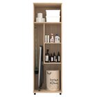 Armário Multiuso 2 Portas 60cm Arizona Aveiro Oak/cinza Urbano