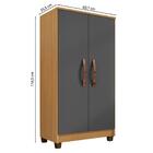 Armario Multiuso 2 Portas 6522 61 Cm Incp