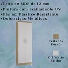 Armario Multiuso 2 Portas 990 Chocolate Off White Poqq