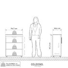 Armário Multiuso 2 Portas Advantage Batrol Móveis Cappuccino