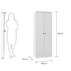 Armário Multiuso 2 Portas Branco