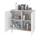 Armário Multiuso 2 Portas Branco Bs 64 - Brv