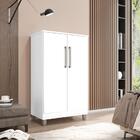 Armário Multiuso 2 Portas Branco Mali Casa Mobilia