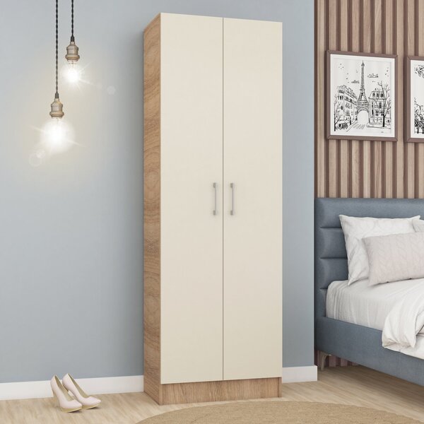 Armário Multiuso 2 Portas Carvalho/champagne