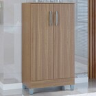 Armário Multiuso 2 Portas Castanho A989 - Poquema