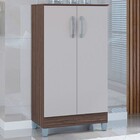 Armário Multiuso 2 Portas Chocolate/off White A989 - Poquema