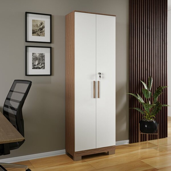 Armário Multiuso 2 Portas Com Chave 100% Mdf Prisma