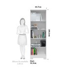 Armário Multiuso 2 Portas Com Chave 100% Mdf Prisma