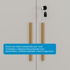 Armário Multiuso 2 Portas Com Chave 100% Mdf Prisma Espresso