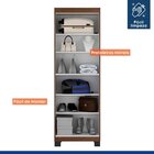 Armário Multiuso 2 Portas Com Chave Asteca  Chocolate