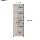 Armário Multiuso 2 Portas com Chave Caio