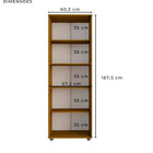 Armário Multiuso 2 Portas com Chave Caio