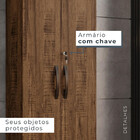 Armário Multiuso 2 Portas com Chave Caio