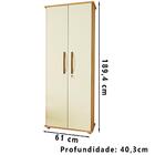 Armario Multiuso 2 Portas Com Chave Co78 Mpri