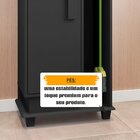 Armário Multiuso 2 Portas Com Chave E 4 Prateleiras Com Nicho