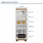 Armário Multiuso 2 Portas Com Chave E 5 Prateleiras Asteca