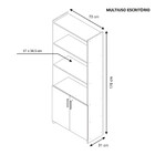 Armário Multiuso 2 Portas Com Chave E Prateleiras Notável