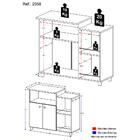 Armário Multiuso 2 Portas Com Fruteira 2538 Multimóveis