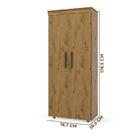 Armário Multiuso 2 Portas Com Gaveta Ipê Nobre Advantage Batr