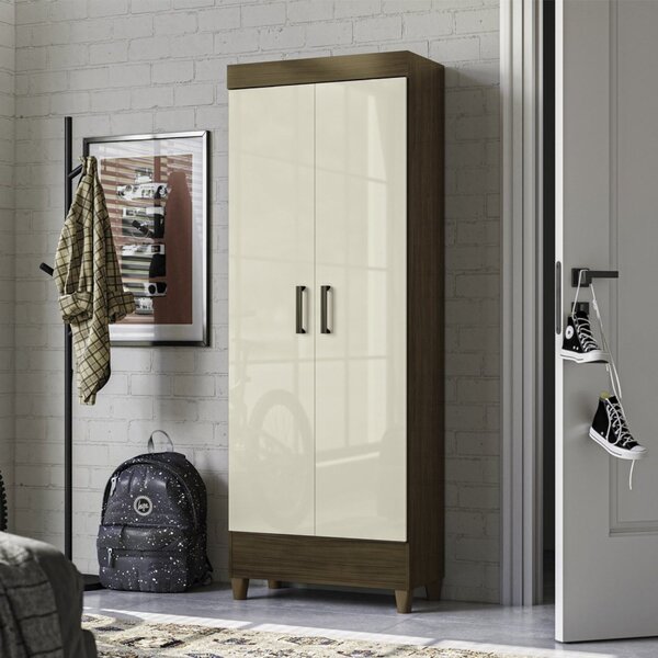 Armário Multiuso 2 Portas Com Pés Jequitibá/off