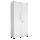 Armário Multiuso 2 Portas Com Rodízios Gold G03 Branco - Mpoz