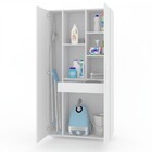 Armário Multiuso 2 Portas Com Rodízios Milão Branco - Panoram