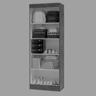 Armário Multiuso 2 Portas Dakar Yescasa Nature/cinza