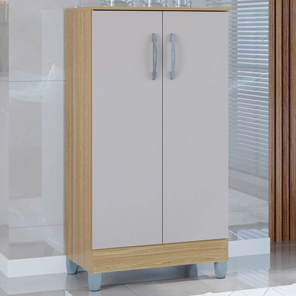 Armário Multiuso 2 Portas Damasco/off White A989 - Poquema