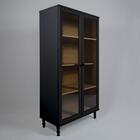 Armário Multiuso 2 Portas De Vidro Ditália E-957